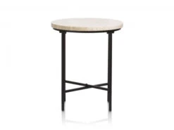 Bijzettafel COLTON - Wit Wit