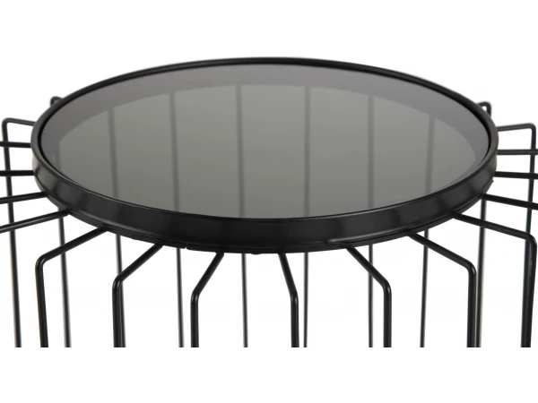 Bijzettafel RIV - Zwart Zwart 2 Bijzettafel RIV - Zwart Zwart - Afbeelding 2