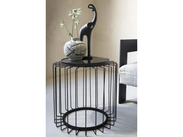 Bijzettafel RIV - Zwart Zwart 4 Bijzettafel RIV - Zwart Zwart - Afbeelding 4