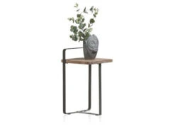 Bijzettafel ROSETTA - Kikarhout/metaal Hout