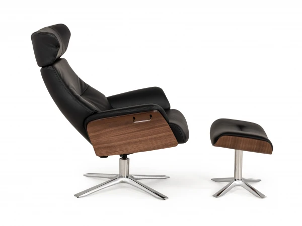 Relaxfauteuil AIR Hoge Rug - Fantasy Black Zwart 15 Relaxfauteuil AIR Hoge Rug - Fantasy Black Zwart - Afbeelding 15