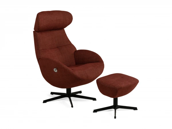 Relaxfauteuil GLOBE - Terracotta Rood 13 Relaxfauteuil GLOBE - Terracotta Rood - Afbeelding 13