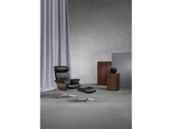 Relaxzetel TIMEOUT Standaard - Zwart/walnoot Zwart -Zuiver || RICHMOND Verkoop conform timeout 21113