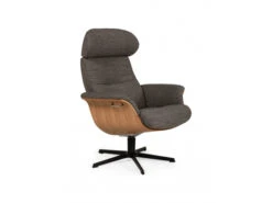 Relaxfauteuil TIMEOUT Standaard - Grijs/eik Grijs