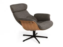 Relaxfauteuil TIMEOUT Standaard - Grijs/eik Grijs -Zuiver || RICHMOND Verkoop conform timeout 54520