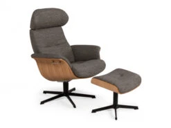 Relaxfauteuil TIMEOUT Standaard - Grijs/eik Grijs -Zuiver || RICHMOND Verkoop conform timeout 54526
