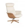 Relaxfauteuil TIMEOUT Standaard - Wit/eik Wit