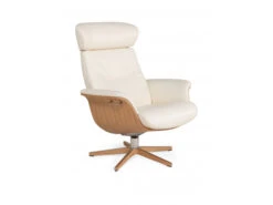 Relaxfauteuil TIMEOUT Standaard - Wit/eik Wit