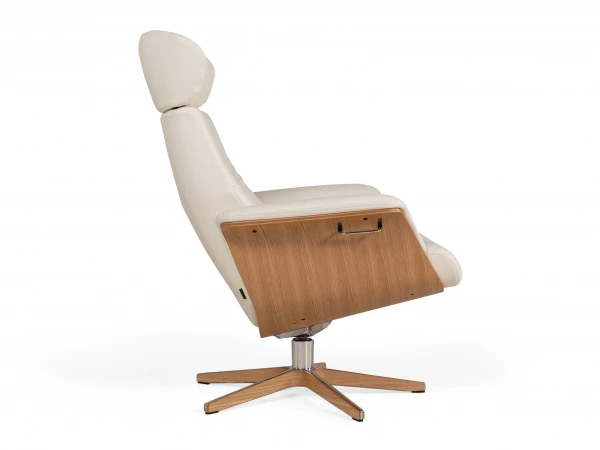 Relaxfauteuil TIMEOUT Standaard - Wit/eik Wit 2 Relaxfauteuil TIMEOUT Standaard - Wit/eik Wit - Afbeelding 2