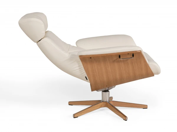 Relaxfauteuil TIMEOUT Standaard - Wit/eik Wit 3 Relaxfauteuil TIMEOUT Standaard - Wit/eik Wit - Afbeelding 3