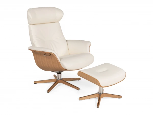 Relaxfauteuil TIMEOUT Standaard - Wit/eik Wit 10 Relaxfauteuil TIMEOUT Standaard - Wit/eik Wit - Afbeelding 10