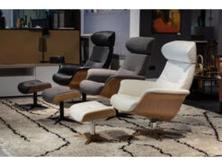 Voetbank TIMEOUT - Wit/eik Wit -Zuiver || RICHMOND Verkoop conform timeout 59299