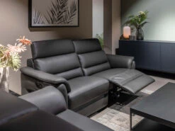 3-zit Met 2 Elektrische Relaxen ALABAMA - Grijsbruin Grijs -Zuiver || RICHMOND Verkoop diva divani alabama 72443