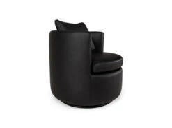 Fauteuil ESATTA - Zwart Leder Zwart -Zuiver || RICHMOND Verkoop diva divani esatta 67723