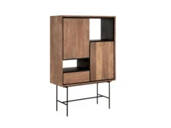 Boekenkast METROPOLE - Gerecycleerd Teakhout Hout