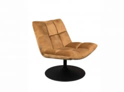 Loungezetel BAR VELVET - Golden Brown Bruin