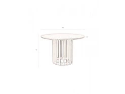 Tafel BARLET - Walnoot Hout -Zuiver || RICHMOND Verkoop dutchbone barlet 71018