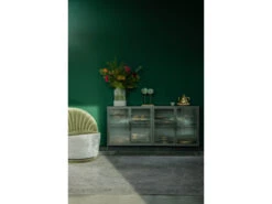 Dressoir BOLI - Zwart/glas Zwart -Zuiver || RICHMOND Verkoop dutchbone boli 36478