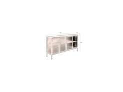 Dressoir BOLI - Zwart/glas Zwart -Zuiver || RICHMOND Verkoop dutchbone boli 36479