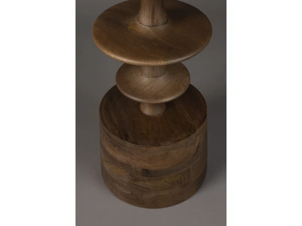 Bijzettafel CATH - Walnoot Hout 3 Bijzettafel CATH - Walnoot Hout - Afbeelding 3