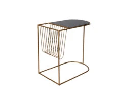 Bijzettafel EILEEN - Goud/Zwart Zwart -Zuiver || RICHMOND Verkoop dutchbone eileen 27929