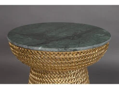 Bijzettafel GAURI - Goud/Groen Goud -Zuiver || RICHMOND Verkoop dutchbone gauri 39257