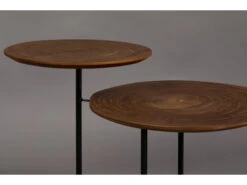 Bijzettafel MATHISON - Walnoot/Zwart Hout -Zuiver || RICHMOND Verkoop dutchbone mathison 28867