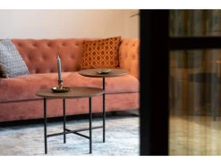 Bijzettafel MATHISON - Walnoot/Zwart Hout -Zuiver || RICHMOND Verkoop dutchbone mathison 28869