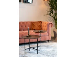 Bijzettafel MATHISON - Walnoot/Zwart Hout -Zuiver || RICHMOND Verkoop dutchbone mathison 28870