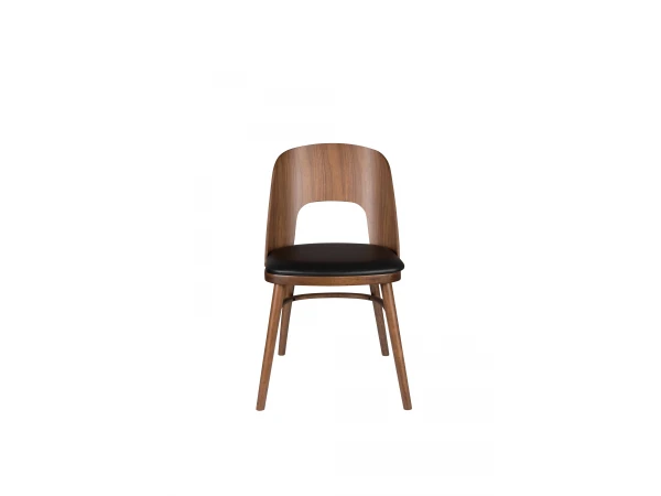 Stoel TALIKA - Walnootfineer Hout 3 Stoel TALIKA - Walnootfineer Hout - Afbeelding 3