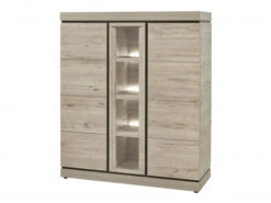 Vitrine BELLUNO - Millenium Oak Light Grey Hout