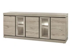 Dressoir BELLUNO Medium - Millenium Oak Light Grey Hout