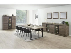 Dressoir BELLUNO Medium - Millenium Oak Light Grey Hout -Zuiver || RICHMOND Verkoop evan belluno 44124 1