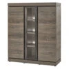Vitrine BELLUNO - Millenium Oak Dark Brown Donkerbruin