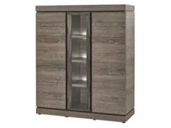 Vitrine BELLUNO - Millenium Oak Dark Brown Donkerbruin