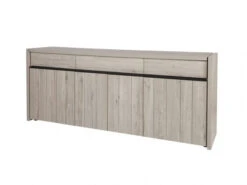 Dressoir LUCCA Medium - Millenium Eik Lichtgrijs Hout