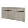 Dressoir LUCCA Klein - Millenium Eik Lichtgrijs Hout
