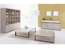 Tv-meubel LUCCA Groot - Millenium Eik Lichtgrijs Hout -Zuiver || RICHMOND Verkoop evan lucca 52452