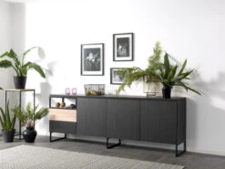 Dressoir PORTOFINO Medium - Bovenblad Black Zwart -Zuiver || RICHMOND Verkoop evan portofino 35938