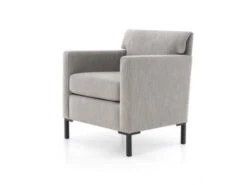 Fauteuil HANNA Met Poten - Gobi Linen Lichtgrijs