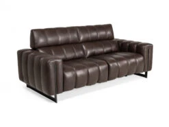 3-zit Met 2 Elektr. Relaxen GENESI - Bruin Leder Bruin