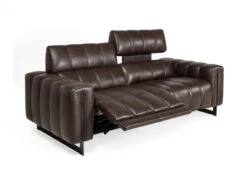 3-zit Met 2 Elektr. Relaxen GENESI - Bruin Leder Bruin -Zuiver || RICHMOND Verkoop franco ferri genesi 64776