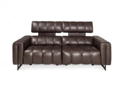 3-zit Met 2 Elektr. Relaxen GENESI - Bruin Leder Bruin -Zuiver || RICHMOND Verkoop franco ferri genesi 64777