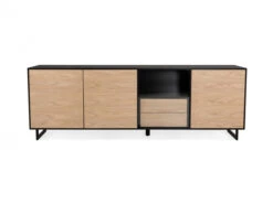 Dressoir SITO - Zwart/White Wash Zwart