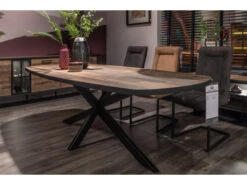 Tafel AVALOX Ovaal Met Centrale Poot - Driftwood Hout -Zuiver || RICHMOND Verkoop henders amp hazel avalox 47490