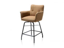 Barstoel Met Greep CHIARA - Oker Bruin