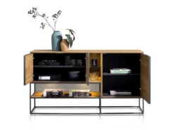 Dressoir CITY 160cm - Railway Brown Hout -Zuiver || RICHMOND Verkoop henders amp hazel city 33473