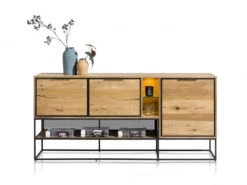 Dressoir CITY 190cm - Railway Brown Hout