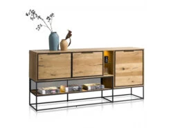 Dressoir CITY 190cm - Railway Brown Hout -Zuiver || RICHMOND Verkoop henders amp hazel city 33477