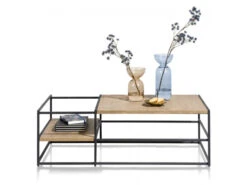 Salontafel CITY - Oak Railway Brown Hout